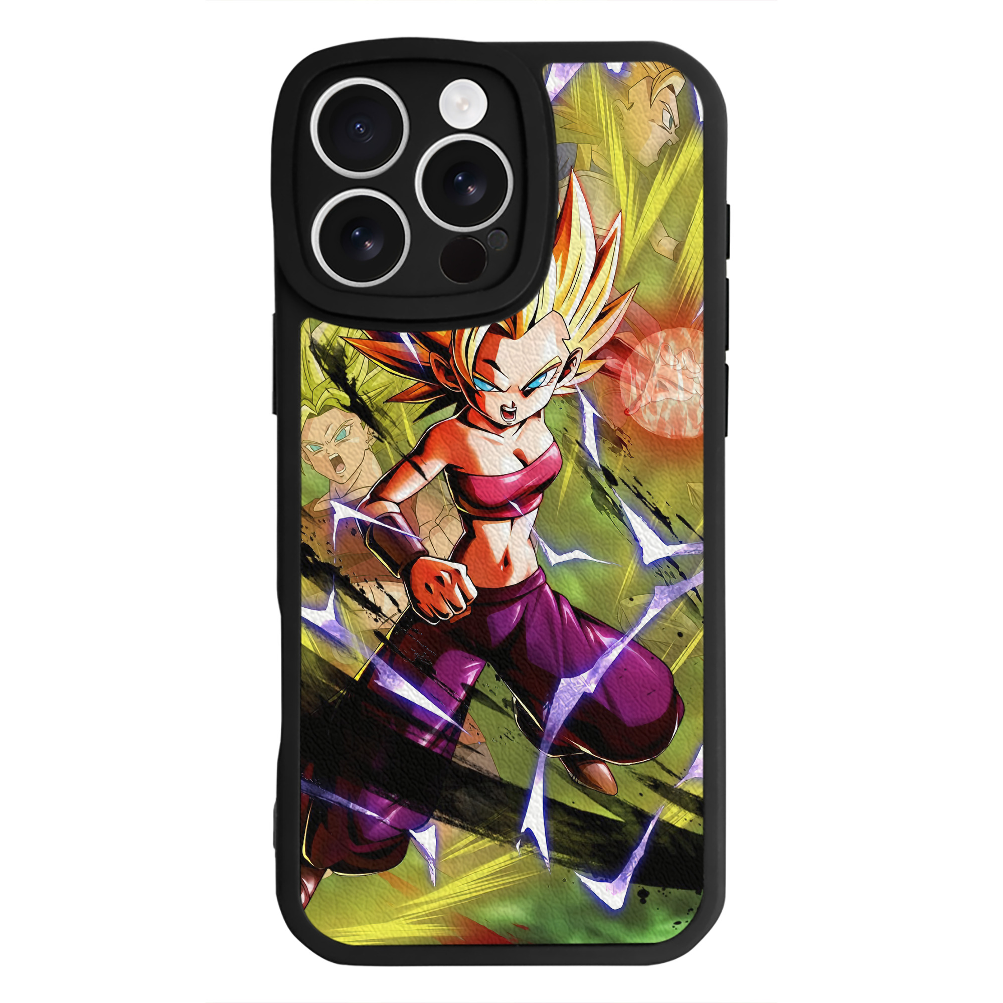（画像用） ドラゴンボール DRAGON BALL 【iPhone 16シリーズ対応】シリコンスマホケース（レザー調） 材質：シリコン